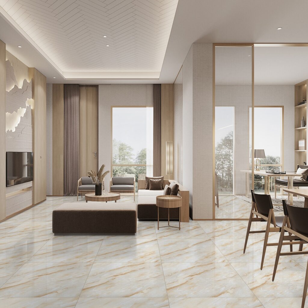 porcelain tile flooring