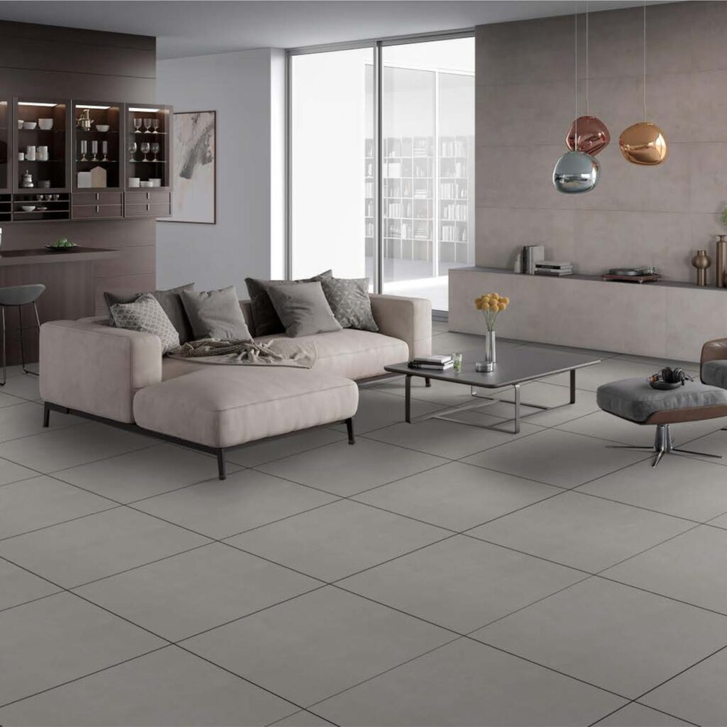 grey floor tiles