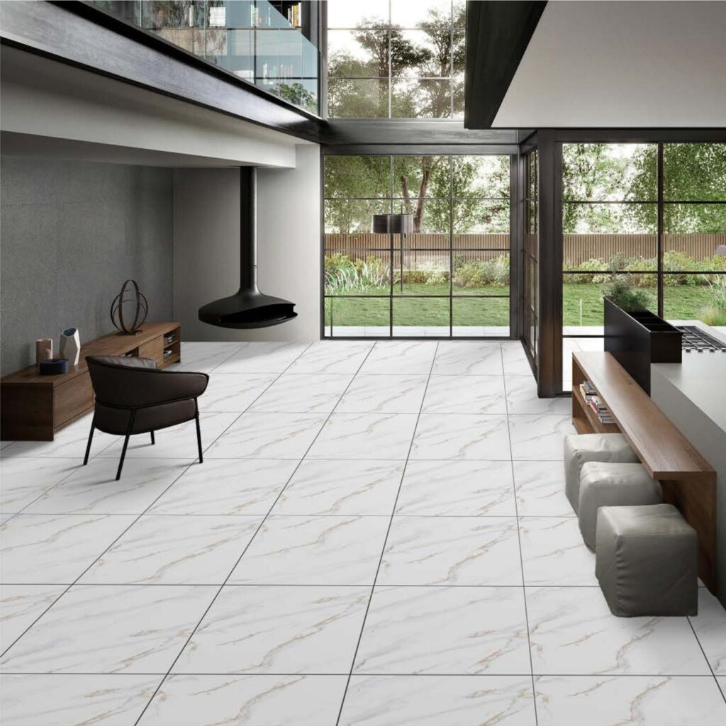 porcelain tile flooring