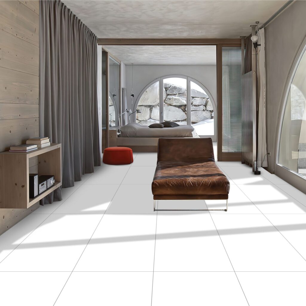 white tiles