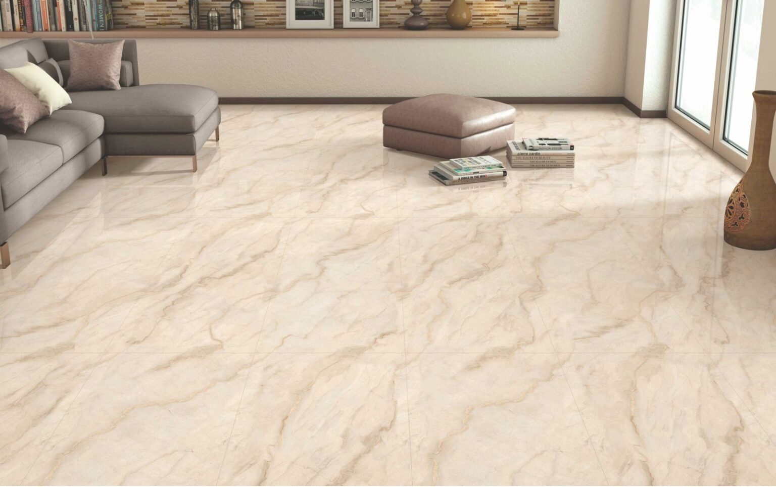 porcelain tile flooring