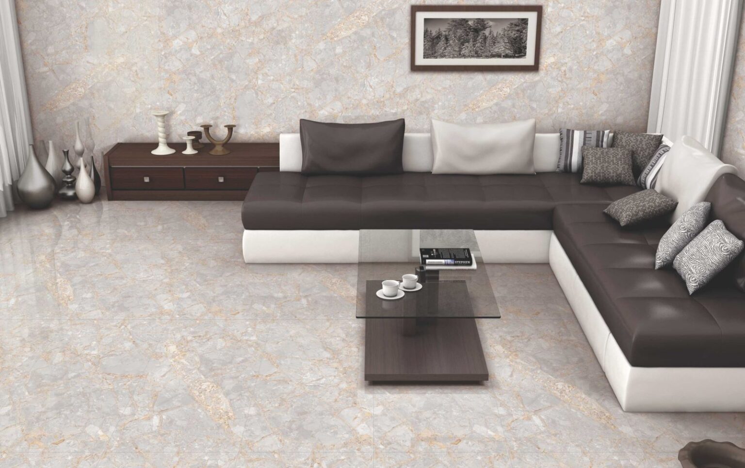 porcelain tile flooring