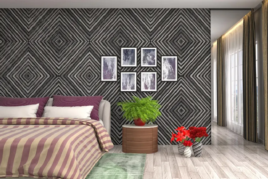 3D Modern Bedroom Floor Tiles